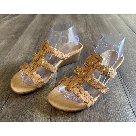 Vionic Radia Strappy Slide Wedges Sandals Size 8 - Picture 3 of 8